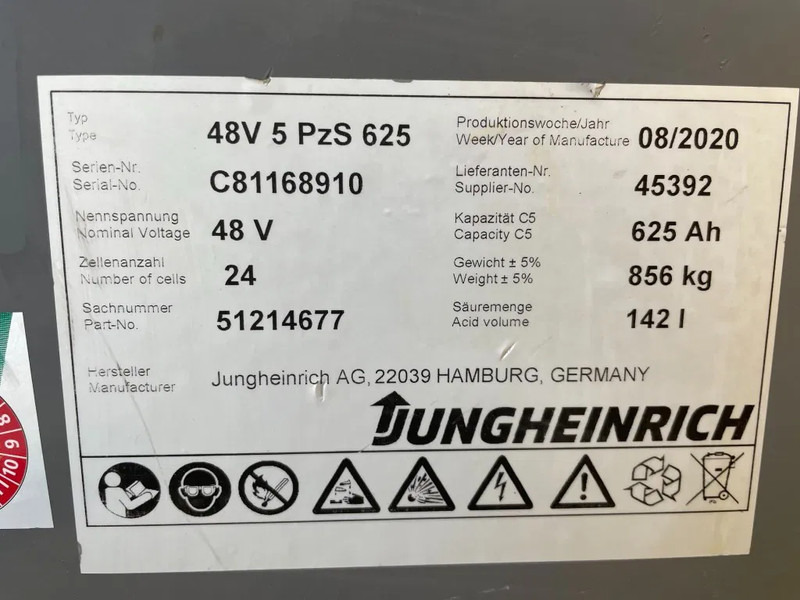 Περονοφόρο όχημα Jungheinrich EFG 216K 1.6 ton Triplex Freelift Sideshift Elektra Heftruck Accu 2020: φωτογραφία 17 Περονοφόρο όχημα Jungheinrich EFG 216K 1.6 ton Triplex Freelift Sideshift Elektra Heftruck Accu 2020: φωτογραφία 17