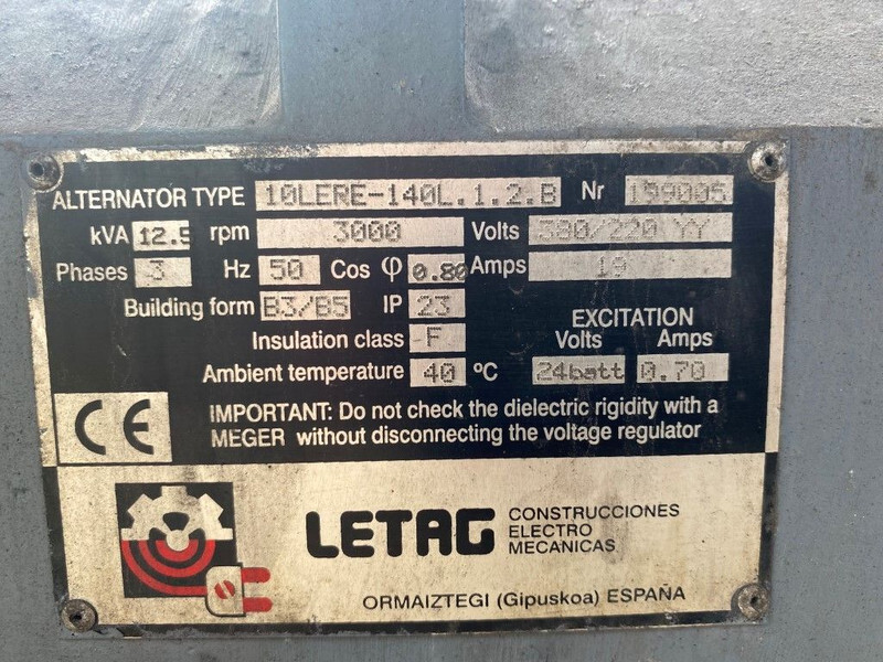 Βιομηχανική γεννήτρια Kubota V1505 Vrachtwagen aggregaat 12.5 kVA generatorset: φωτογραφία 10