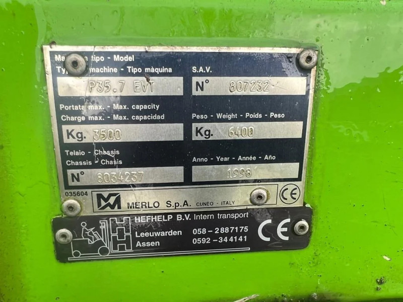 Merlo P35.7 EVT Perkins Diesel 3.5 ton Verreiker - Τηλεσκοπικός φορτωτής: φωτογραφία 3 Merlo P35.7 EVT Perkins Diesel 3.5 ton Verreiker - Τηλεσκοπικός φορτωτής: φωτογραφία 3