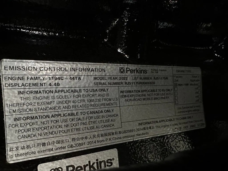 Καινούριο Βιομηχανική γεννήτρια Perkins 1104C-44TAG2 Leroy Somer 110 kVA Silent generatorset LOADSHARING / SYNCHRONISING TO GRID: φωτογραφία 17 Καινούριο Βιομηχανική γεννήτρια Perkins 1104C-44TAG2 Leroy Somer 110 kVA Silent generatorset LOADSHARING / SYNCHRONISING TO GRID: φωτογραφία 17