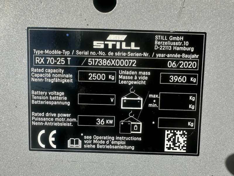 Still RX70-25 T 2.5 ton Duplex Sideshift LPG Heftruck 2020 - Υγραεριοκίνητο περονοφόρο: φωτογραφία 3 Still RX70-25 T 2.5 ton Duplex Sideshift LPG Heftruck 2020 - Υγραεριοκίνητο περονοφόρο: φωτογραφία 3