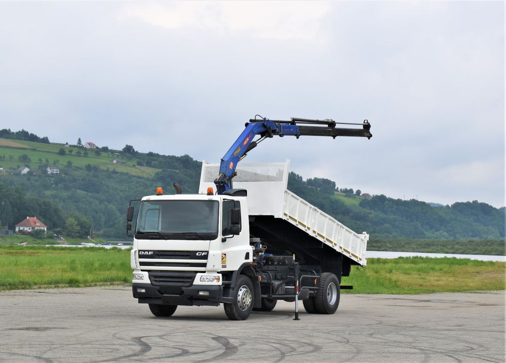 DAF CF 75.310 *Kipper 5,10 m + KRAN * TOPZUSTAND - Φορτηγό με γερανό, Φορτηγό ανατρεπόμενο: φωτογραφία 2 DAF CF 75.310 *Kipper 5,10 m + KRAN * TOPZUSTAND - Φορτηγό με γερανό, Φορτηγό ανατρεπόμενο: φωτογραφία 2