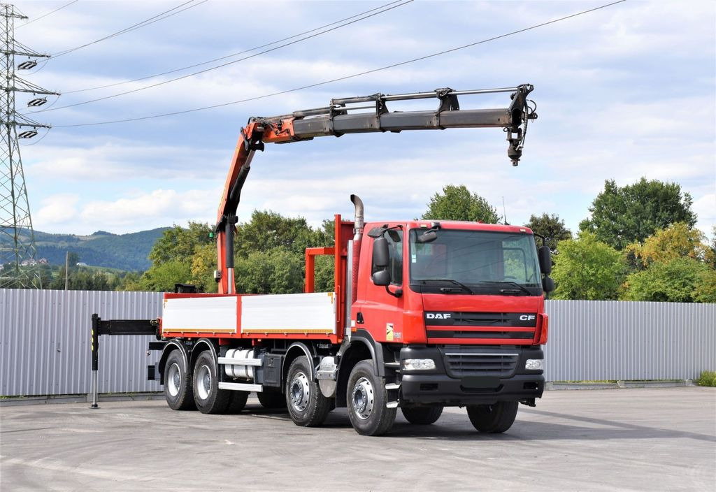 DAF CF 85.410 Pritsche 6,80m + KRAN / FUNK/8x4 DAF CF 85.410 Pritsche 6,80m + KRAN / FUNK/8x4 - Φορτηγό με γερανό: φωτογραφία 2 DAF CF 85.410 Pritsche 6,80m + KRAN / FUNK/8x4 DAF CF 85.410 Pritsche 6,80m + KRAN / FUNK/8x4 - Φορτηγό με γερανό: φωτογραφία 2