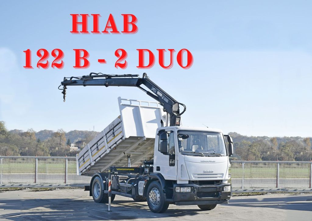 Iveco Eurocargo 180E28 *HIAB 122 B-2 DUO* TOPZUSTAND - Φορτηγό ανατρεπόμενο, Φορτηγό με γερανό: φωτογραφία 1 Iveco Eurocargo 180E28 *HIAB 122 B-2 DUO* TOPZUSTAND - Φορτηγό ανατρεπόμενο, Φορτηγό με γερανό: φωτογραφία 1