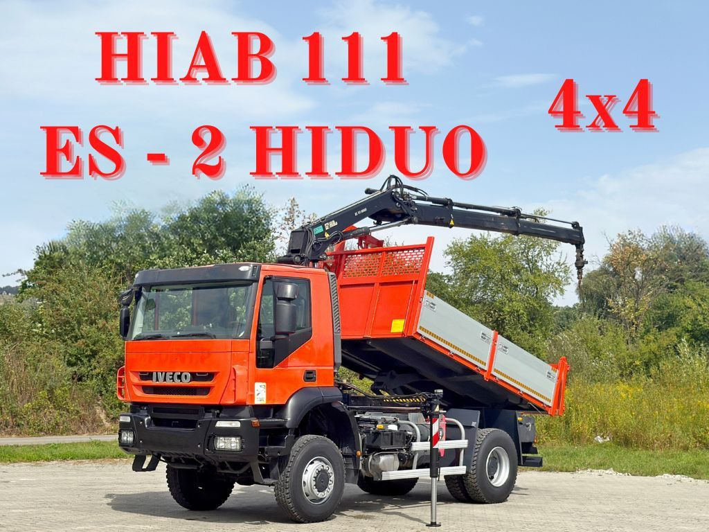 Iveco TRAKKER 190T36 * HIAB 111 ES-2 HIDUO * 4x4 * TOP - Φορτηγό ανατρεπόμενο, Φορτηγό με γερανό: φωτογραφία 1 Iveco TRAKKER 190T36 * HIAB 111 ES-2 HIDUO * 4x4 * TOP - Φορτηγό ανατρεπόμενο, Φορτηγό με γερανό: φωτογραφία 1