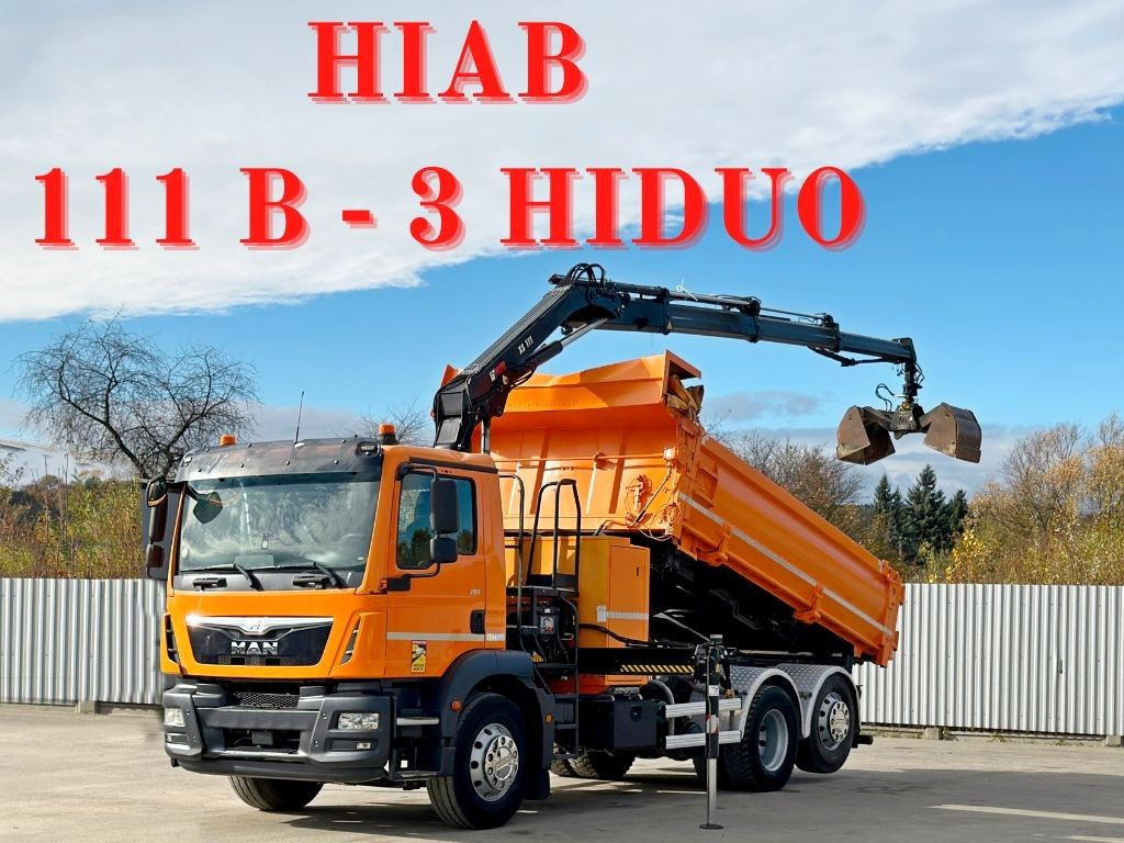 MAN TGM 26.290* KIPPER 4,60m*HIAB 111 B-3 HIDUO/FUNK - Φορτηγό με γερανό: φωτογραφία 1 MAN TGM 26.290* KIPPER 4,60m*HIAB 111 B-3 HIDUO/FUNK - Φορτηγό με γερανό: φωτογραφία 1