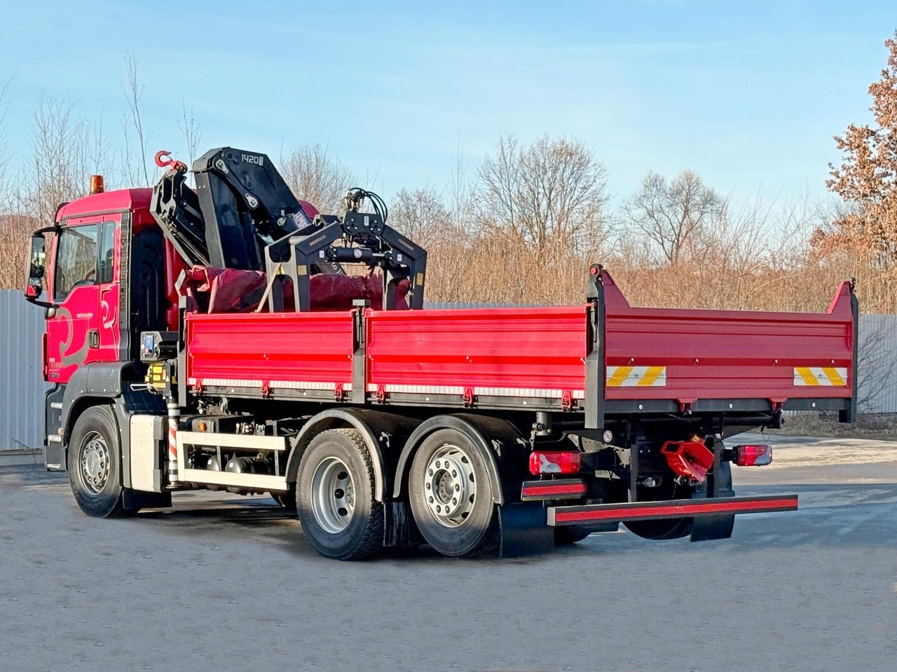 Φορτηγό με γερανό MAN TGS 26.360 Kipper 5,15m*HMF 1420 K2 + FUNK/6x2: φωτογραφία 7