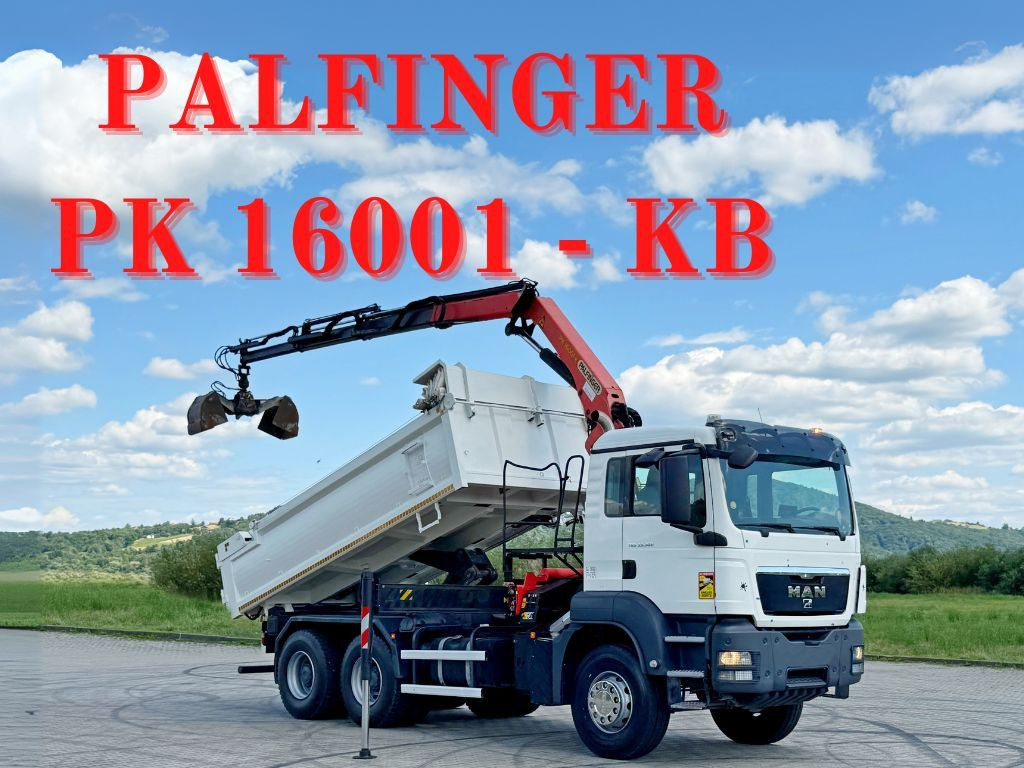 MAN TGS 33.360 * PK 16001 - KB + FUNK * 6x4 - Φορτηγό με γερανό: φωτογραφία 1 MAN TGS 33.360 * PK 16001 - KB + FUNK * 6x4 - Φορτηγό με γερανό: φωτογραφία 1