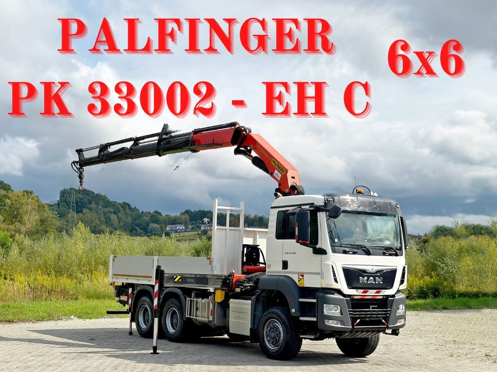 MAN TGS 33.480 * PK 33002-EH C + FUNK/6x6 * TOP - Φορτηγό με γερανό: φωτογραφία 1 MAN TGS 33.480 * PK 33002-EH C + FUNK/6x6 * TOP - Φορτηγό με γερανό: φωτογραφία 1