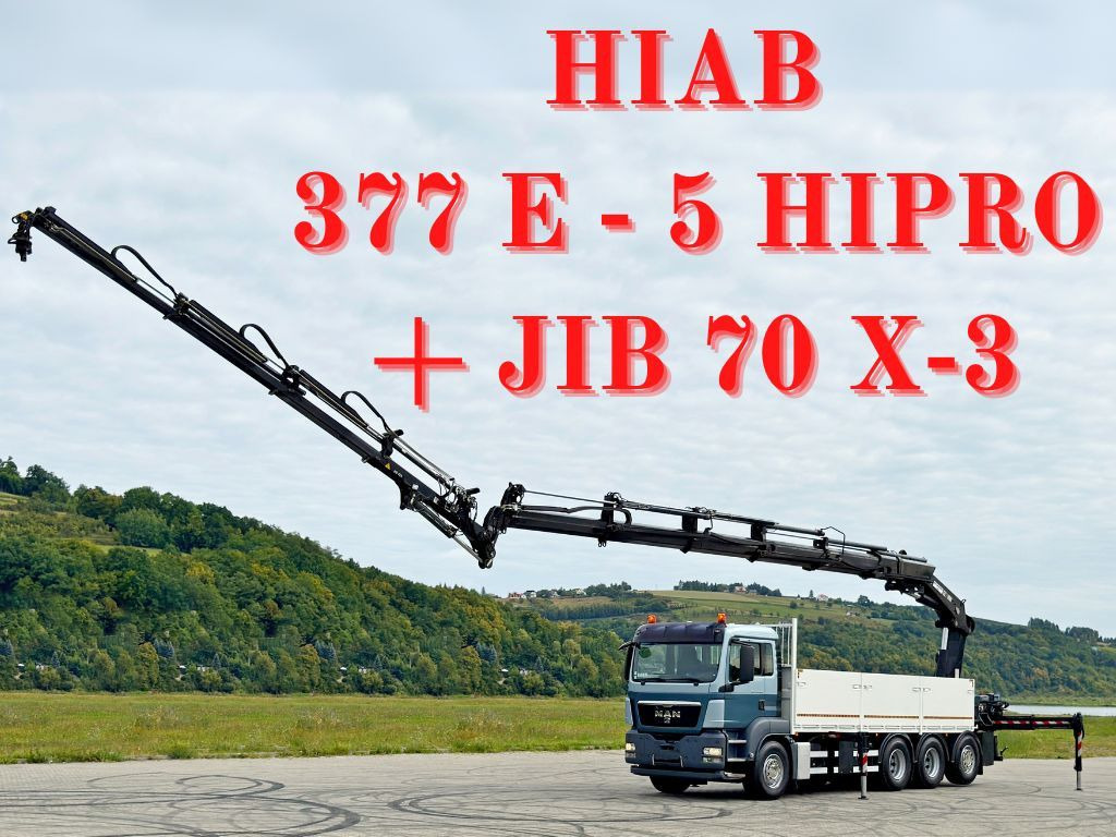 MAN TGS 35.480*HIAB 377 E-5 HIPRO+JIB 70X-3FUNK /8x4 - Φορτηγό με γερανό: φωτογραφία 1 MAN TGS 35.480*HIAB 377 E-5 HIPRO+JIB 70X-3FUNK /8x4 - Φορτηγό με γερανό: φωτογραφία 1