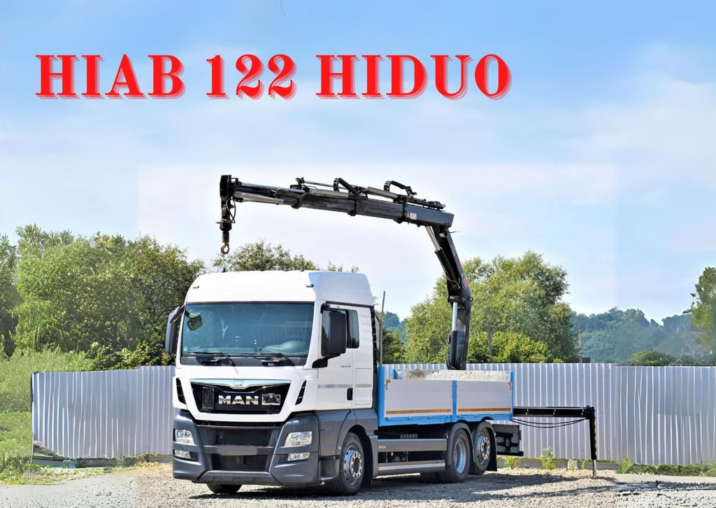 MAN TGX 26.440 Pritsche 6,20 m+HIAB 122 HIDUO/FUNK - Φορτηγό με γερανό: φωτογραφία 1 MAN TGX 26.440 Pritsche 6,20 m+HIAB 122 HIDUO/FUNK - Φορτηγό με γερανό: φωτογραφία 1