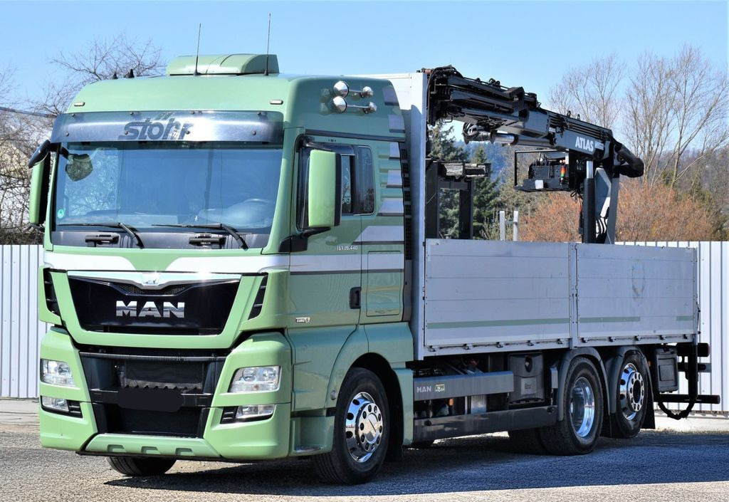 MAN TGX 26.440 Pritsche 6,60 m* ATLAS 125.2V-A12VB - Φορτηγό με γερανό: φωτογραφία 4 MAN TGX 26.440 Pritsche 6,60 m* ATLAS 125.2V-A12VB - Φορτηγό με γερανό: φωτογραφία 4