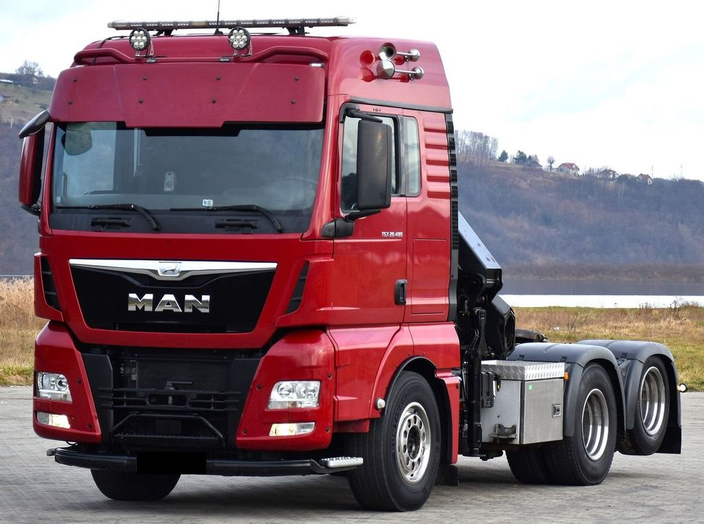 MAN TGX 28.480 Sattelzugmaschine + HMF 2120 K5/FUNK - Φορτηγό με γερανό: φωτογραφία 3 MAN TGX 28.480 Sattelzugmaschine + HMF 2120 K5/FUNK - Φορτηγό με γερανό: φωτογραφία 3
