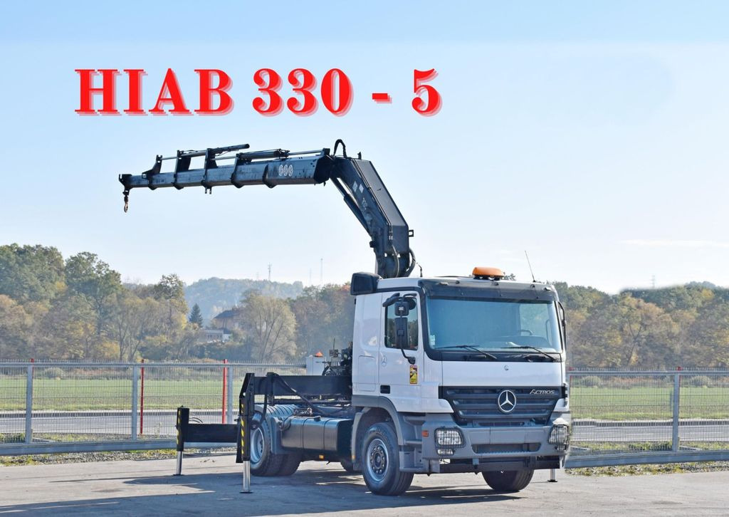 Mercedes-Benz ACTROS 1844 * Sattelzugmaschine *HIAB 330-5/FUNK Mercedes-Benz ACTROS 1844 * Sattelzugmaschine *HIAB 330-5/FUNK - Φορτηγό με γερανό, Τράκτορας: φωτογραφία 1 Mercedes-Benz ACTROS 1844 * Sattelzugmaschine *HIAB 330-5/FUNK Mercedes-Benz ACTROS 1844 * Sattelzugmaschine *HIAB 330-5/FUNK - Φορτηγό με γερανό, Τράκτορας: φωτογραφία 1
