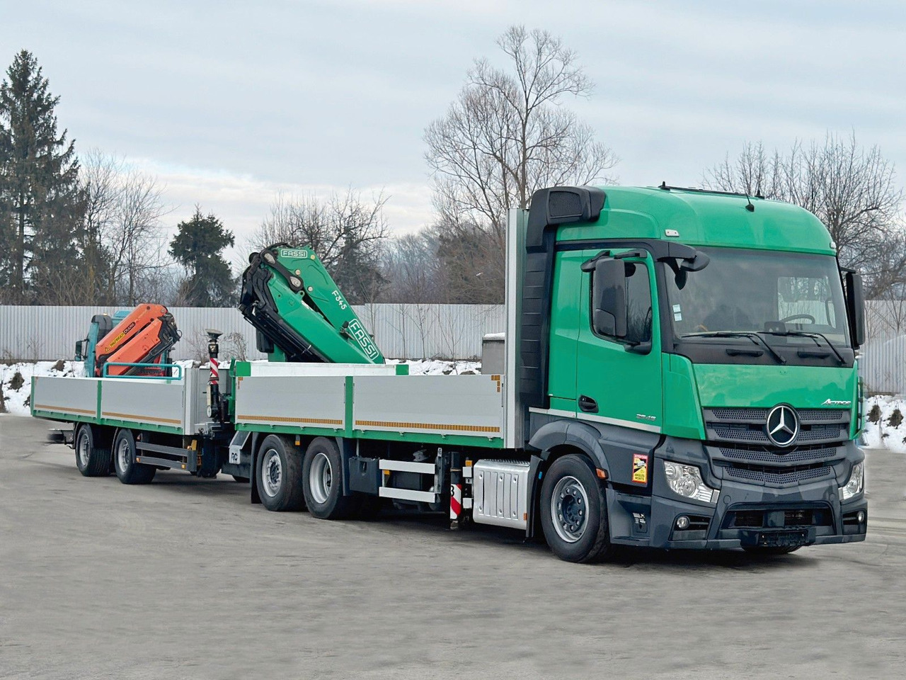 Mercedes-Benz ACTROS 2645 * FASSI F345.24 + FUNK + Anhänger - Φορτηγό με γερανό: φωτογραφία 3 Mercedes-Benz ACTROS 2645 * FASSI F345.24 + FUNK + Anhänger - Φορτηγό με γερανό: φωτογραφία 3