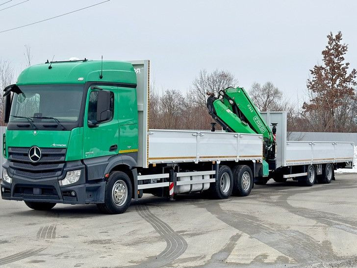 Mercedes-Benz ACTROS 2645 * FASSI F345.24 XE + FUNK + Anhänger - Φορτηγό με γερανό: φωτογραφία 4 Mercedes-Benz ACTROS 2645 * FASSI F345.24 XE + FUNK + Anhänger - Φορτηγό με γερανό: φωτογραφία 4