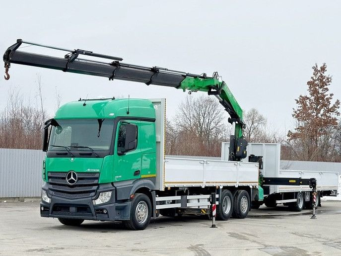 Mercedes-Benz ACTROS 2645 * FASSI F345.24 XE + FUNK + Anhänger - Φορτηγό με γερανό: φωτογραφία 2 Mercedes-Benz ACTROS 2645 * FASSI F345.24 XE + FUNK + Anhänger - Φορτηγό με γερανό: φωτογραφία 2