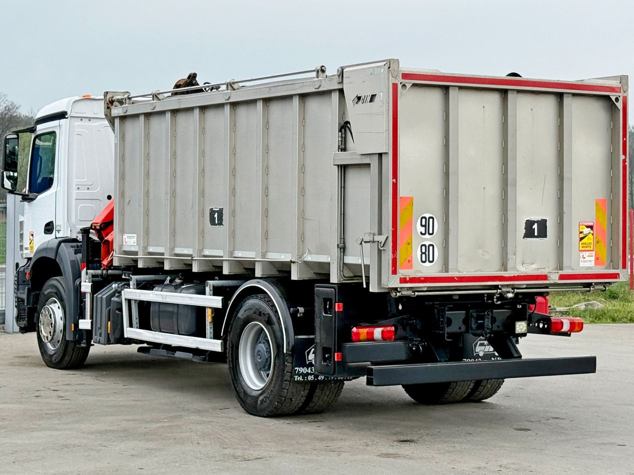 Φορτηγό με γερανό Mercedes-Benz AROCS 1830* KIPPER 5,00m * PK 7.501 SLD A + FUNK: φωτογραφία 9