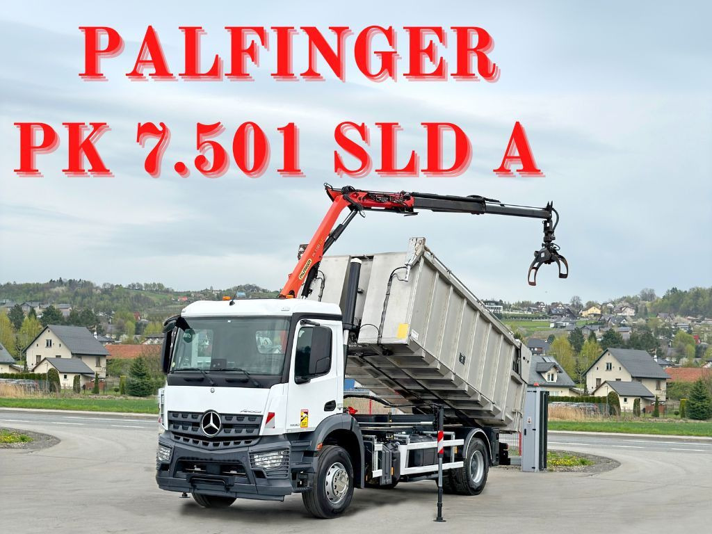 Mercedes-Benz AROCS 1830* KIPPER 5,00m * PK 7.501 SLD A + FUNK - Φορτηγό ανατρεπόμενο, Φορτηγό με γερανό: φωτογραφία 1 Mercedes-Benz AROCS 1830* KIPPER 5,00m * PK 7.501 SLD A + FUNK - Φορτηγό ανατρεπόμενο, Φορτηγό με γερανό: φωτογραφία 1