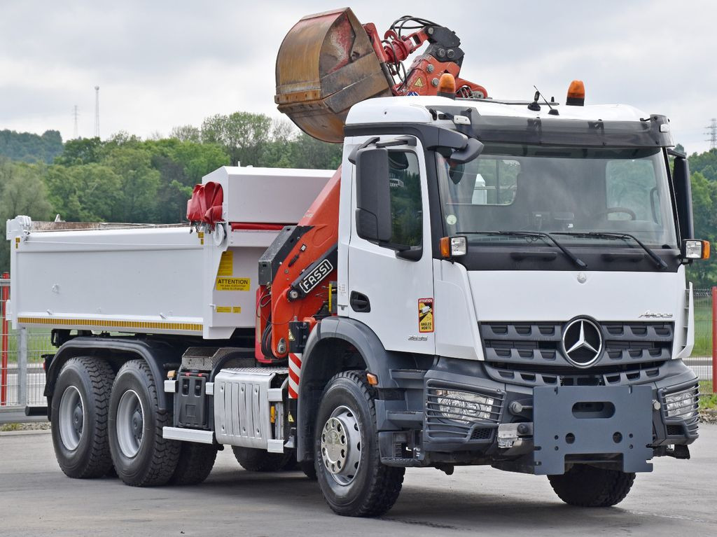 Mercedes-Benz AROCS 2635* FASSI F165AZ.0.22 + FUNK * 6x4 - Φορτηγό με γερανό, Φορτηγό ανατρεπόμενο: φωτογραφία 4 Mercedes-Benz AROCS 2635* FASSI F165AZ.0.22 + FUNK * 6x4 - Φορτηγό με γερανό, Φορτηγό ανατρεπόμενο: φωτογραφία 4