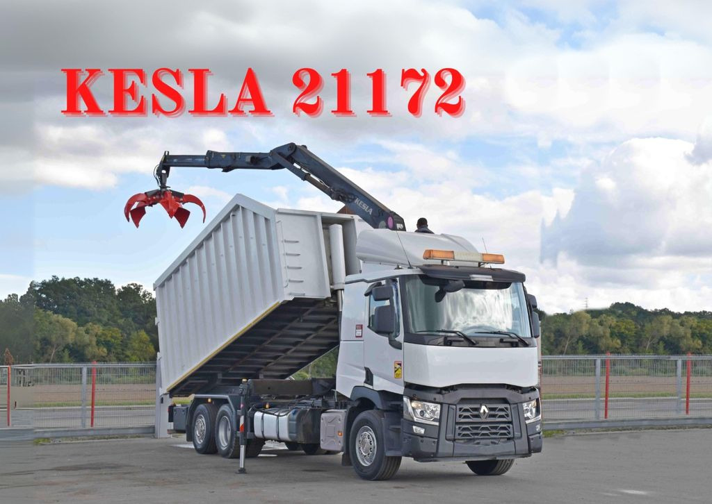 Renault C460* ABROLLKIPPER *KESLA 21172 * TOPZUSTAND - Φορτηγό με γερανό, Φορτηγό ανατρεπόμενο: φωτογραφία 1 Renault C460* ABROLLKIPPER *KESLA 21172 * TOPZUSTAND - Φορτηγό με γερανό, Φορτηγό ανατρεπόμενο: φωτογραφία 1