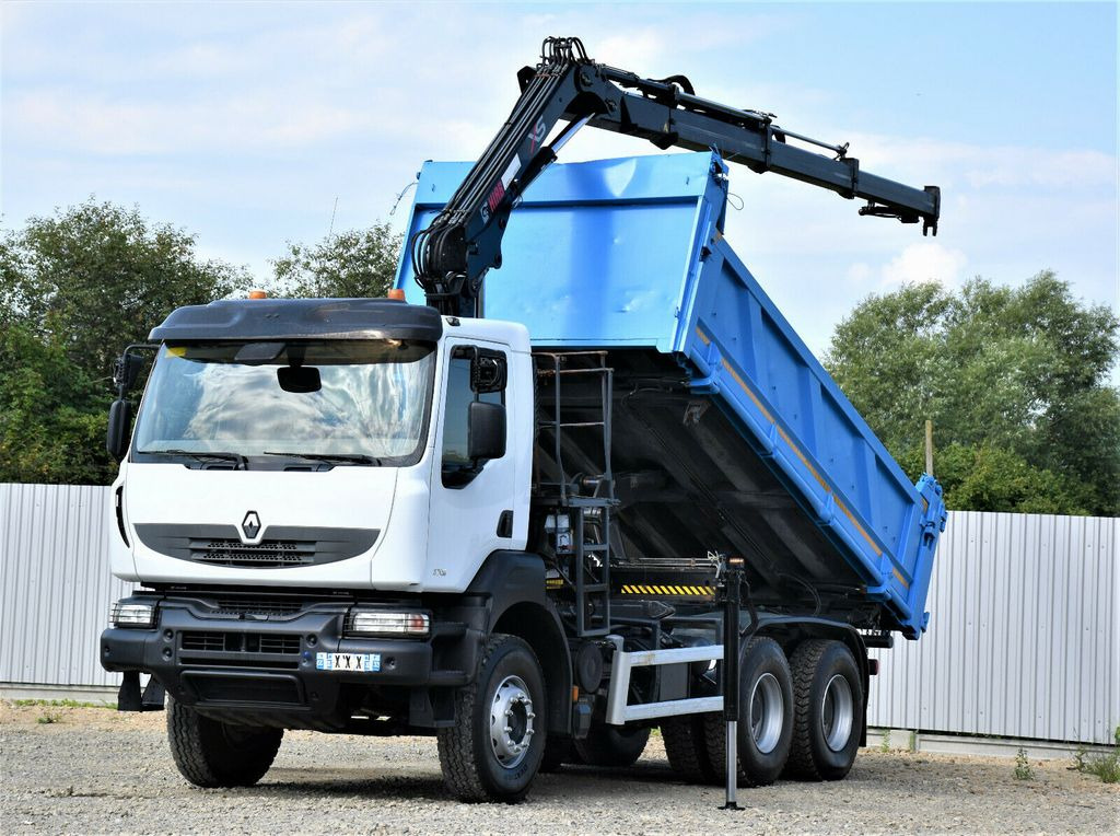 Renault KERAX 370 DXI* HIAB 122B-3 HIDUO/FUNK * 6x4 - Φορτηγό ανατρεπόμενο, Φορτηγό με γερανό: φωτογραφία 1 Renault KERAX 370 DXI* HIAB 122B-3 HIDUO/FUNK * 6x4 - Φορτηγό ανατρεπόμενο, Φορτηγό με γερανό: φωτογραφία 1