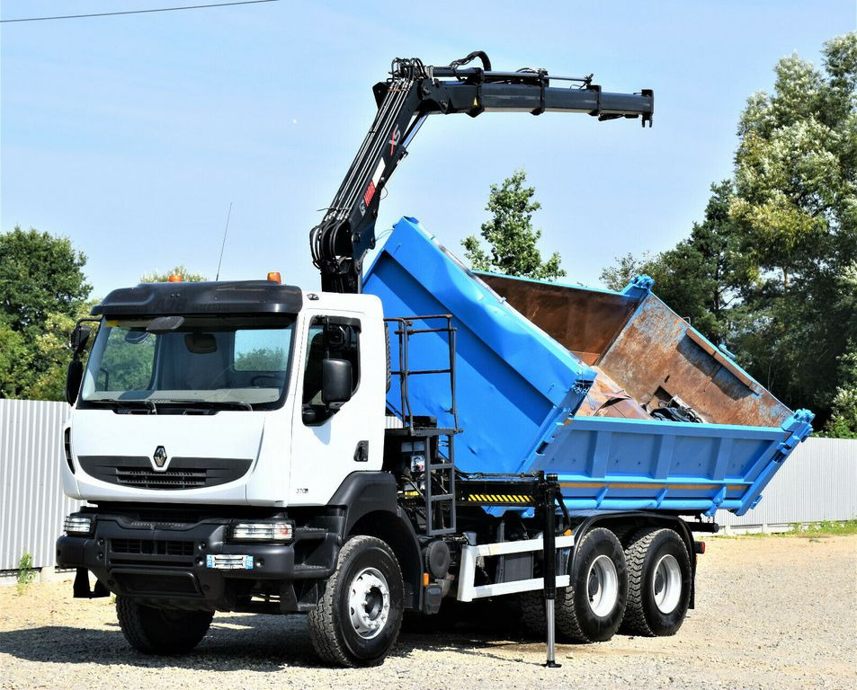 Renault KERAX 370 DXI* HIAB 122B-3 HIDUO/FUNK * 6x4 - Φορτηγό ανατρεπόμενο, Φορτηγό με γερανό: φωτογραφία 3 Renault KERAX 370 DXI* HIAB 122B-3 HIDUO/FUNK * 6x4 - Φορτηγό ανατρεπόμενο, Φορτηγό με γερανό: φωτογραφία 3