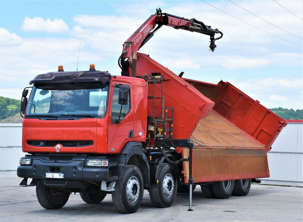 Renault KERAX 420 DCI Kipper 6,30m+FASSI F95AXS.21+FUNK - Φορτηγό με γερανό, Φορτηγό ανατρεπόμενο: φωτογραφία 5 Renault KERAX 420 DCI Kipper 6,30m+FASSI F95AXS.21+FUNK - Φορτηγό με γερανό, Φορτηγό ανατρεπόμενο: φωτογραφία 5