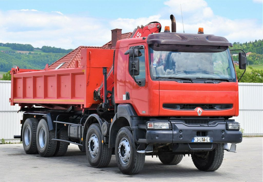 Renault KERAX 420 DCI Kipper 6,30m+FASSI F95AXS.21+FUNK - Φορτηγό με γερανό, Φορτηγό ανατρεπόμενο: φωτογραφία 4 Renault KERAX 420 DCI Kipper 6,30m+FASSI F95AXS.21+FUNK - Φορτηγό με γερανό, Φορτηγό ανατρεπόμενο: φωτογραφία 4