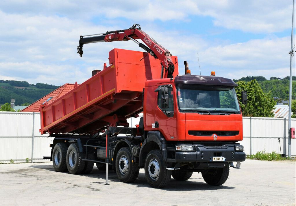 Renault KERAX 420 DCI Kipper 6,30m+FASSI F95AXS.21+FUNK - Φορτηγό με γερανό, Φορτηγό ανατρεπόμενο: φωτογραφία 2 Renault KERAX 420 DCI Kipper 6,30m+FASSI F95AXS.21+FUNK - Φορτηγό με γερανό, Φορτηγό ανατρεπόμενο: φωτογραφία 2