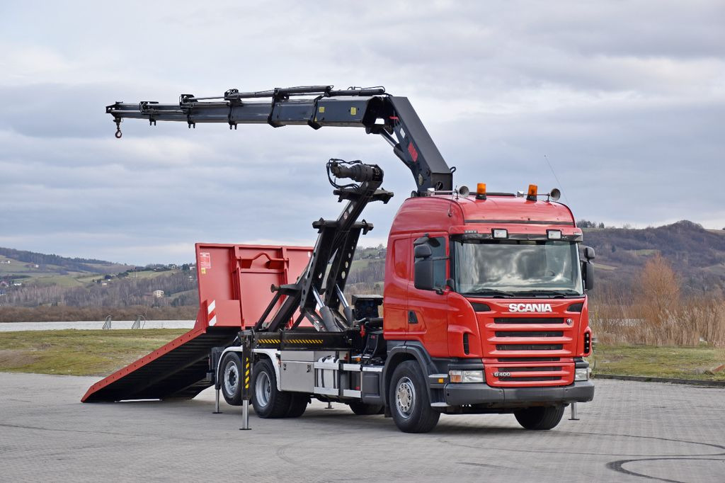 Scania G 400 * Abschleppwagen 6,40m* KRAN + FUNK * TOP - Φορτηγό ρυμούλκησης: φωτογραφία 2 Scania G 400 * Abschleppwagen 6,40m* KRAN + FUNK * TOP - Φορτηγό ρυμούλκησης: φωτογραφία 2