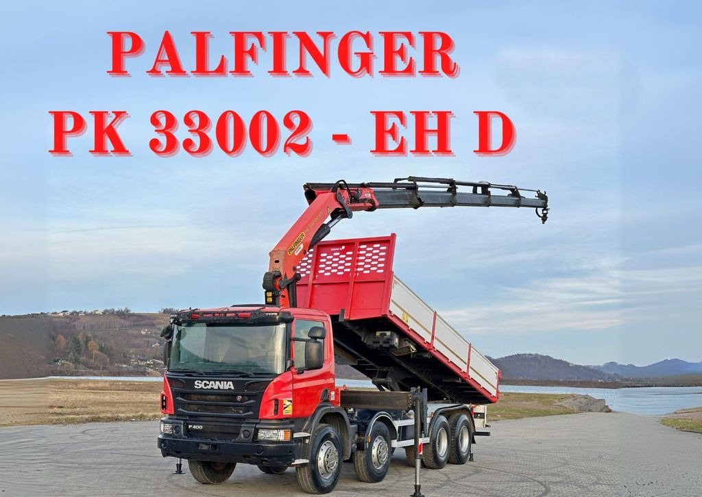 Scania P 400 Kipper 6,80 m * PK 33002-EH D + FUNK * 8x4 Scania P 400 Kipper 6,80 m * PK 33002-EH D + FUNK * 8x4 - Φορτηγό με γερανό, Φορτηγό ανατρεπόμενο: φωτογραφία 1 Scania P 400 Kipper 6,80 m * PK 33002-EH D + FUNK * 8x4 Scania P 400 Kipper 6,80 m * PK 33002-EH D + FUNK * 8x4 - Φορτηγό με γερανό, Φορτηγό ανατρεπόμενο: φωτογραφία 1