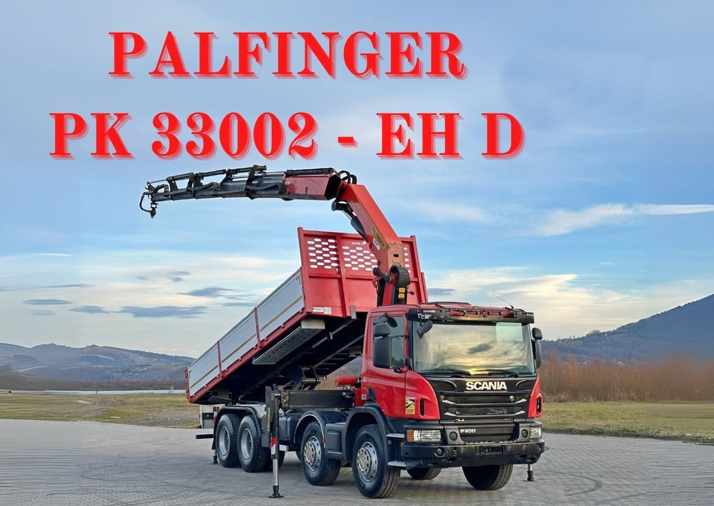 Scania P 400 Kipper 6,80 m * PK 33002-EH D + FUNK * 8x4 Scania P 400 Kipper 6,80 m * PK 33002-EH D + FUNK * 8x4 - Φορτηγό ανατρεπόμενο, Φορτηγό με γερανό: φωτογραφία 1 Scania P 400 Kipper 6,80 m * PK 33002-EH D + FUNK * 8x4 Scania P 400 Kipper 6,80 m * PK 33002-EH D + FUNK * 8x4 - Φορτηγό ανατρεπόμενο, Φορτηγό με γερανό: φωτογραφία 1