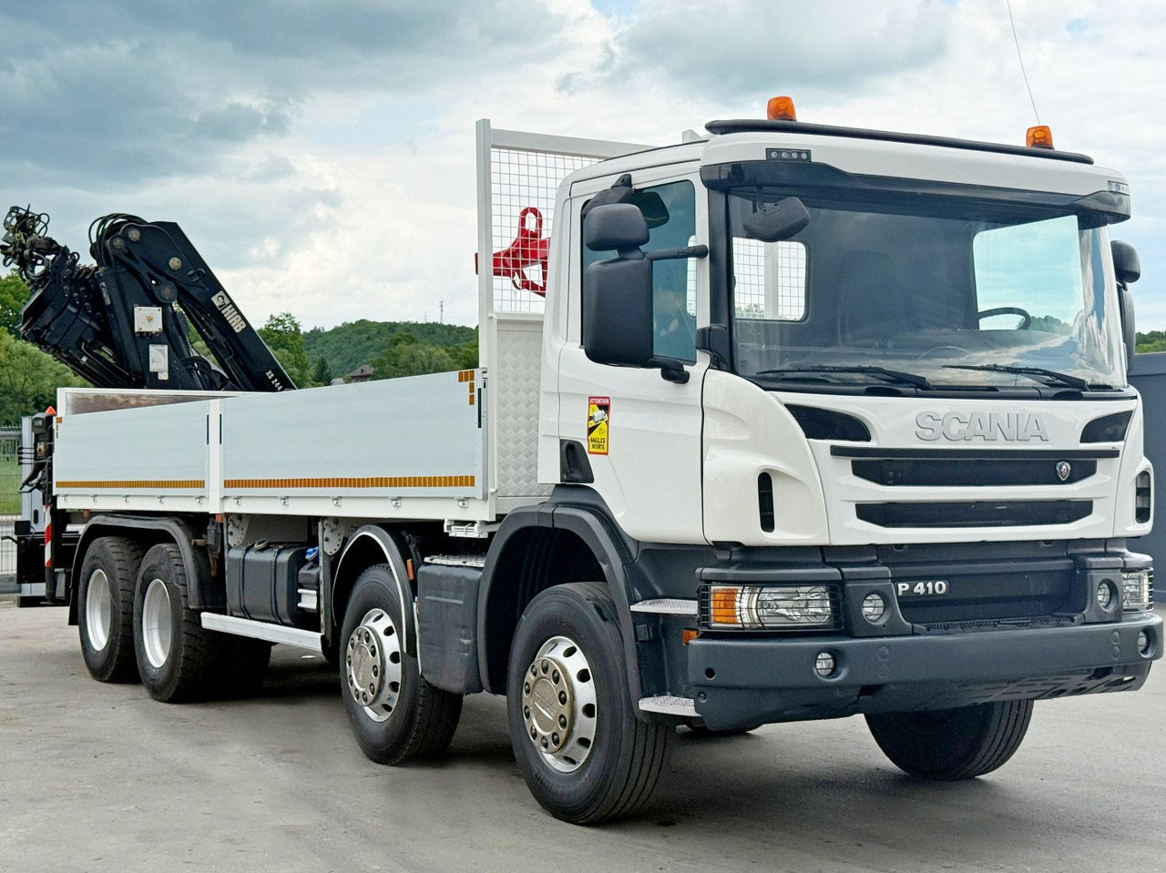 Scania P 410*PLATFORM 7,00m*HIAB 244 E-5 HIPRO+FUNK/8x4 Scania P 410*PRITSCHE 7,00m*HIAB 244 E-5 HIPRO+FUNK/8x4 - Φορτηγό με γερανό, Φορτηγό με ανοιχτή καρότσα: φωτογραφία 3 Scania P 410*PLATFORM 7,00m*HIAB 244 E-5 HIPRO+FUNK/8x4 Scania P 410*PRITSCHE 7,00m*HIAB 244 E-5 HIPRO+FUNK/8x4 - Φορτηγό με γερανό, Φορτηγό με ανοιχτή καρότσα: φωτογραφία 3