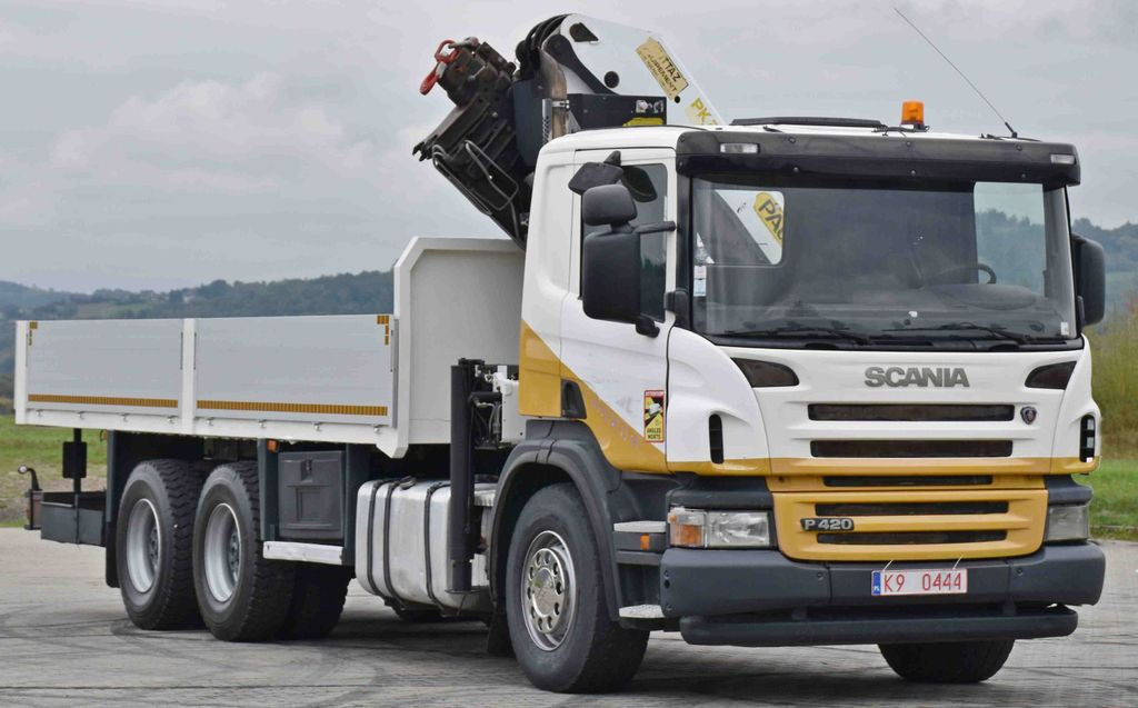 Scania P 420* PRITSCHE 6,40m * PK 29002+FUNK * 6x4 - Φορτηγό με γερανό, Φορτηγό με ανοιχτή καρότσα: φωτογραφία 4 Scania P 420* PRITSCHE 6,40m * PK 29002+FUNK * 6x4 - Φορτηγό με γερανό, Φορτηγό με ανοιχτή καρότσα: φωτογραφία 4