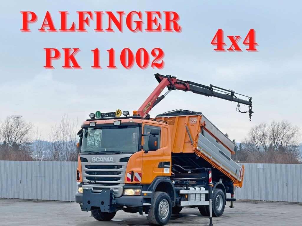 Scania R 420 KIPPER 4,15 m * PK 11002/FUNK * sandblaste - Φορτηγό με γερανό: φωτογραφία 1 Scania R 420 KIPPER 4,15 m * PK 11002/FUNK * sandblaste - Φορτηγό με γερανό: φωτογραφία 1