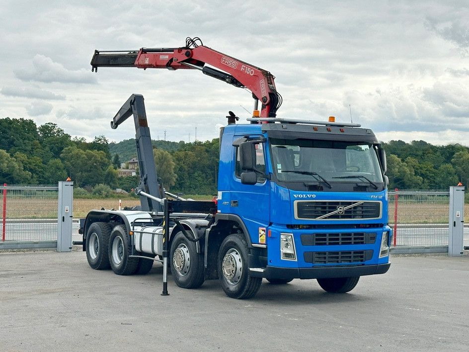 Volvo FM 12.420 * FASSI F150A.21 * 8x4 * TOP - Φορτηγό φόρτωσης γάντζου, Φορτηγό με γερανό: φωτογραφία 2 Volvo FM 12.420 * FASSI F150A.21 * 8x4 * TOP - Φορτηγό φόρτωσης γάντζου, Φορτηγό με γερανό: φωτογραφία 2