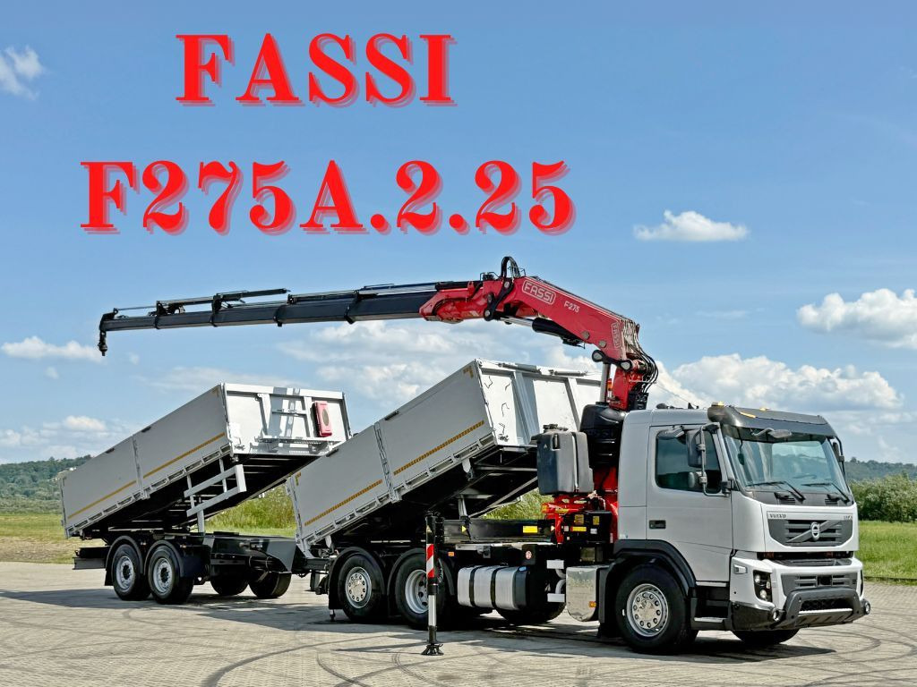 Volvo FMX 420* FASSI F275.2.25 + FUNK + Anhänger / TOP - Φορτηγό με γερανό: φωτογραφία 1 Volvo FMX 420* FASSI F275.2.25 + FUNK + Anhänger / TOP - Φορτηγό με γερανό: φωτογραφία 1