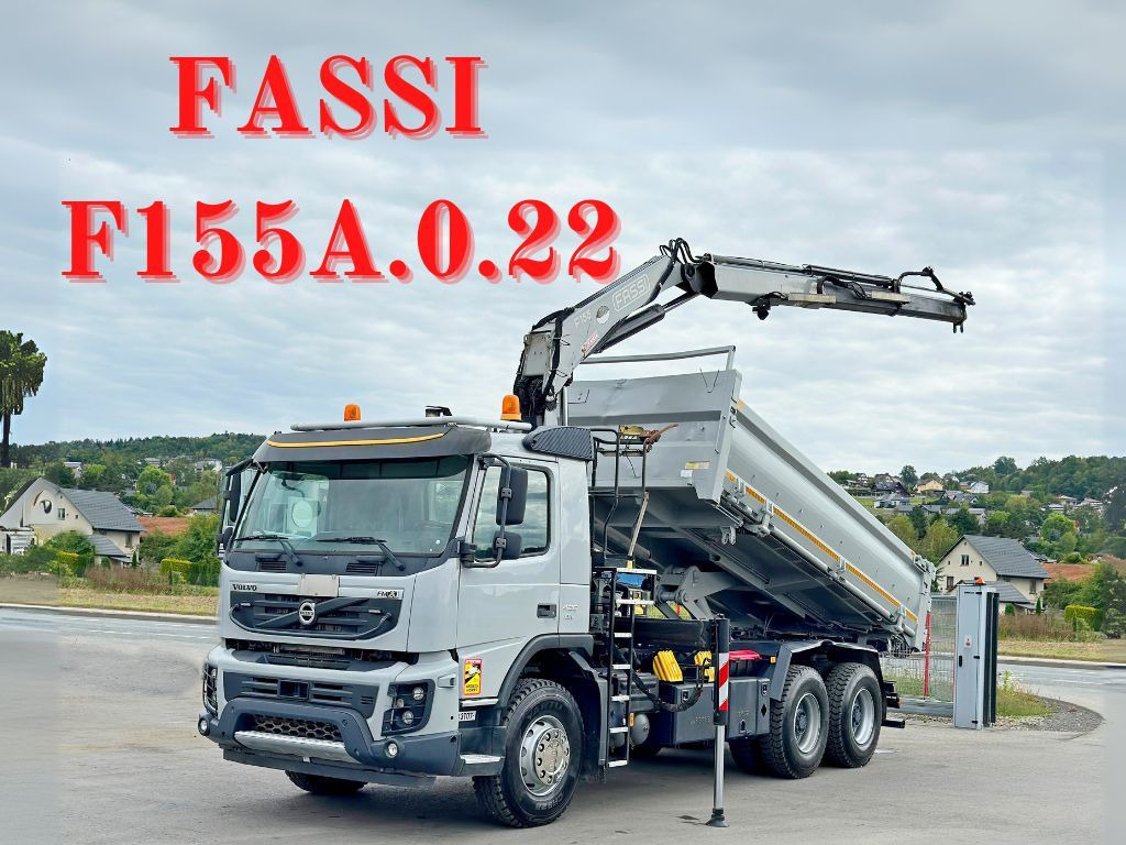 Volvo FMX 420 Kipper 5,10m *FASSI F155A.0.22+FUNK/6x4 - Φορτηγό με γερανό: φωτογραφία 1 Volvo FMX 420 Kipper 5,10m *FASSI F155A.0.22+FUNK/6x4 - Φορτηγό με γερανό: φωτογραφία 1