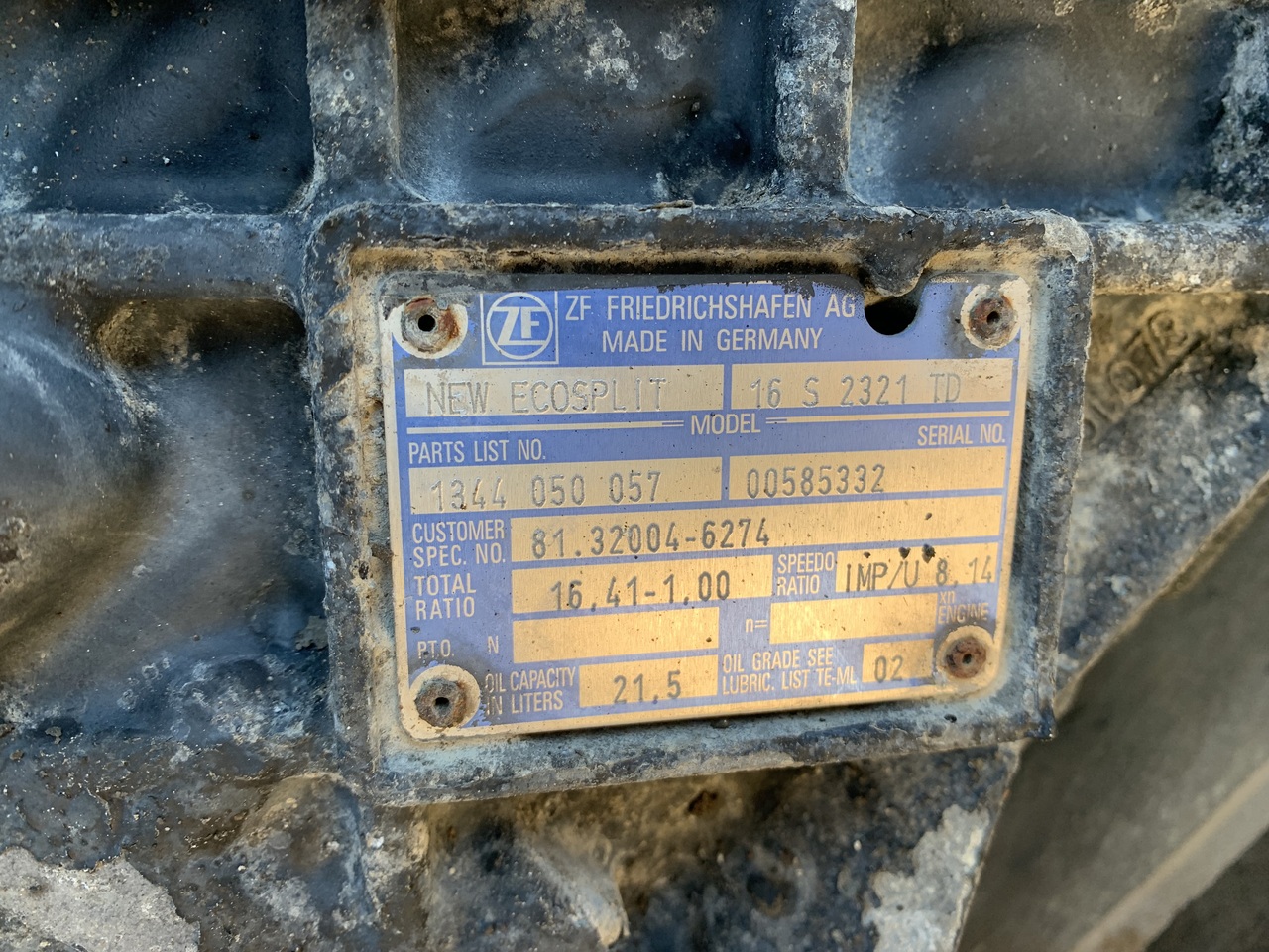 GEARBOX MAN TGX ZF16S2321 TD (WITH INTARTER) - Κιβώτιο ταχυτήτων και ανταλλακτικά για Φορτηγό: φωτογραφία 3 GEARBOX MAN TGX ZF16S2321 TD (WITH INTARTER) - Κιβώτιο ταχυτήτων και ανταλλακτικά για Φορτηγό: φωτογραφία 3