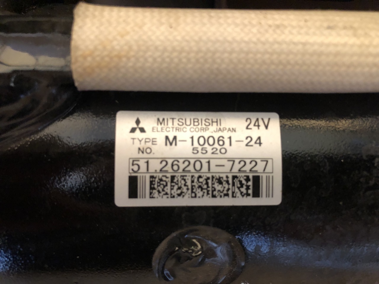 MAN STARTING MOTOR 24V MITSUBISHI - Μίζα για Φορτηγό: φωτογραφία 1 MAN STARTING MOTOR 24V MITSUBISHI - Μίζα για Φορτηγό: φωτογραφία 1