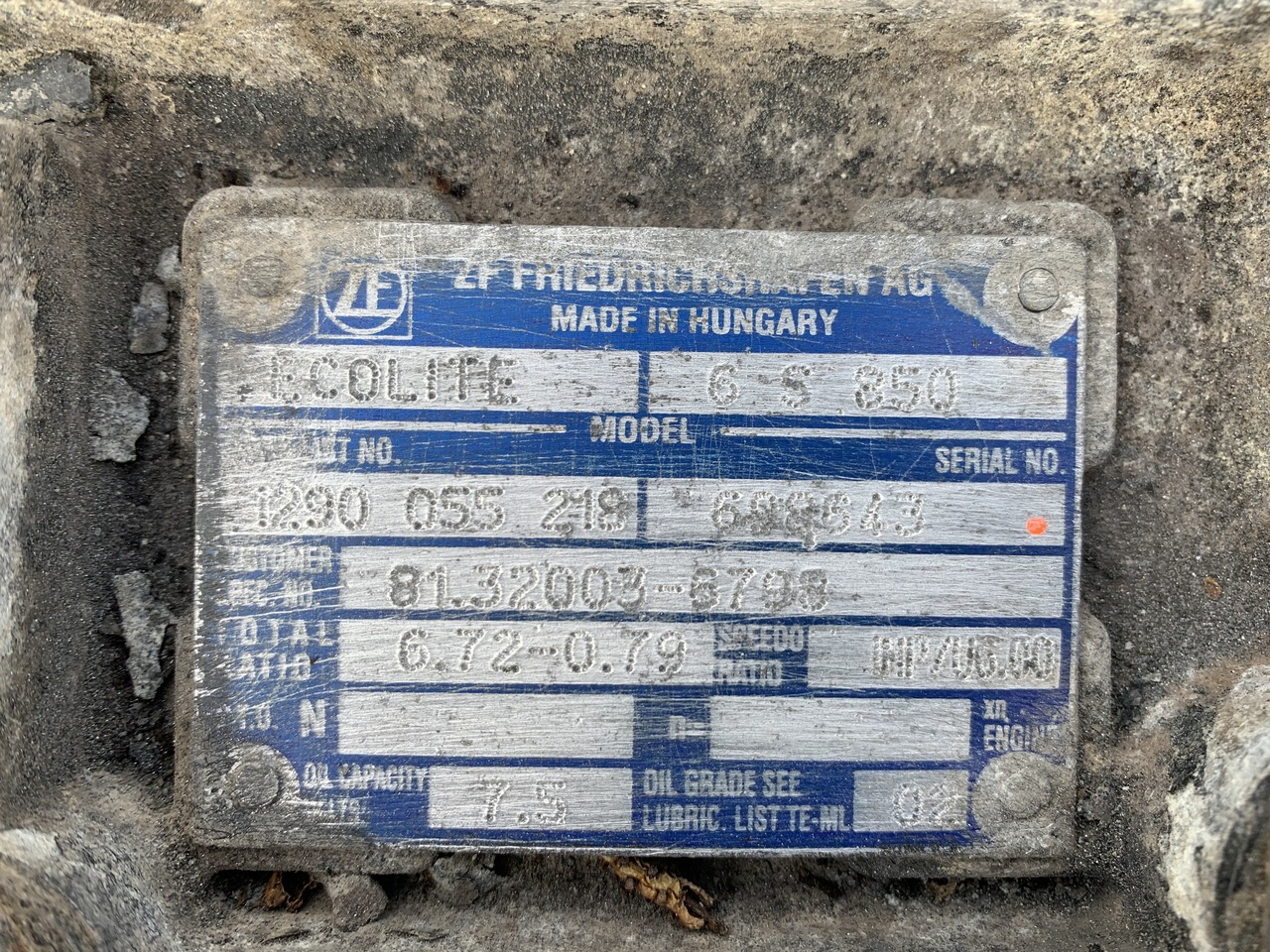 ΜΑΝ ZF 6S850 - Κιβώτιο ταχυτήτων για Φορτηγό: φωτογραφία 3 ΜΑΝ ZF 6S850 - Κιβώτιο ταχυτήτων για Φορτηγό: φωτογραφία 3
