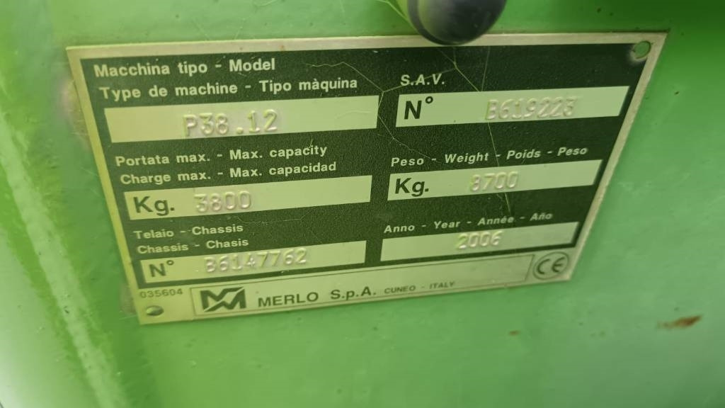 Τηλεσκοπικός φορτωτής Merlo 38.12: φωτογραφία 8 Τηλεσκοπικός φορτωτής Merlo 38.12: φωτογραφία 8