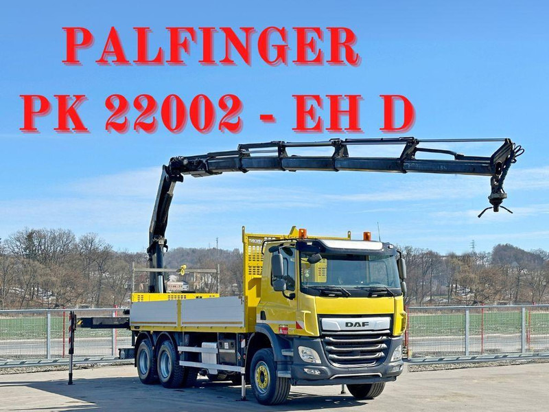 DAF CF 450 * PK 22002 - EH D + FUNK * 6x4 * TOP - Φορτηγό με ανοιχτή καρότσα, Φορτηγό με γερανό: φωτογραφία 1 DAF CF 450 * PK 22002 - EH D + FUNK * 6x4 * TOP - Φορτηγό με ανοιχτή καρότσα, Φορτηγό με γερανό: φωτογραφία 1