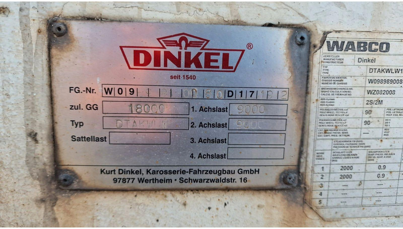 Επικαθήμενο κόφα Dinkel DTAKWLW 18000: φωτογραφία 16 Επικαθήμενο κόφα Dinkel DTAKWLW 18000: φωτογραφία 16