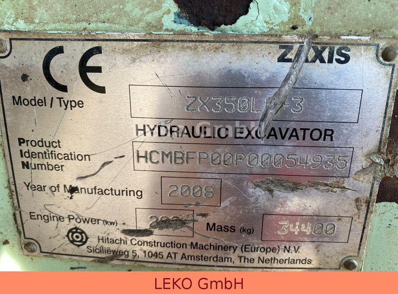 Ερπυστριοφόρος εκσκαφέας Hitachi ZX 350 LC-3: φωτογραφία 11 Ερπυστριοφόρος εκσκαφέας Hitachi ZX 350 LC-3: φωτογραφία 11