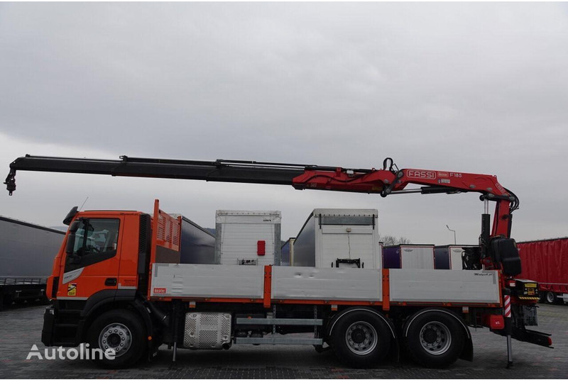 Iveco 420 Flatbed + crane FASSI 185 6x2 - Φορτηγό με ανοιχτή καρότσα, Φορτηγό με γερανό: φωτογραφία 1 Iveco 420 Flatbed + crane FASSI 185 6x2 - Φορτηγό με ανοιχτή καρότσα, Φορτηγό με γερανό: φωτογραφία 1
