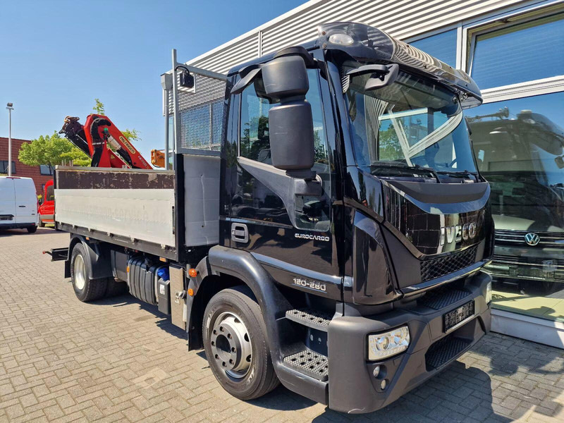 Iveco EuroCargo 120-280 - Flatbed truck + crane - Φορτηγό με ανοιχτή καρότσα, Φορτηγό με γερανό: φωτογραφία 2 Iveco EuroCargo 120-280 - Flatbed truck + crane - Φορτηγό με ανοιχτή καρότσα, Φορτηγό με γερανό: φωτογραφία 2