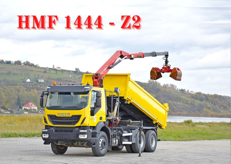 Iveco TRAKKER 360 * Kipper 4,90m* KRAN/FUNK*6x4 - Φορτηγό ανατρεπόμενο, Φορτηγό με γερανό: φωτογραφία 1 Iveco TRAKKER 360 * Kipper 4,90m* KRAN/FUNK*6x4 - Φορτηγό ανατρεπόμενο, Φορτηγό με γερανό: φωτογραφία 1