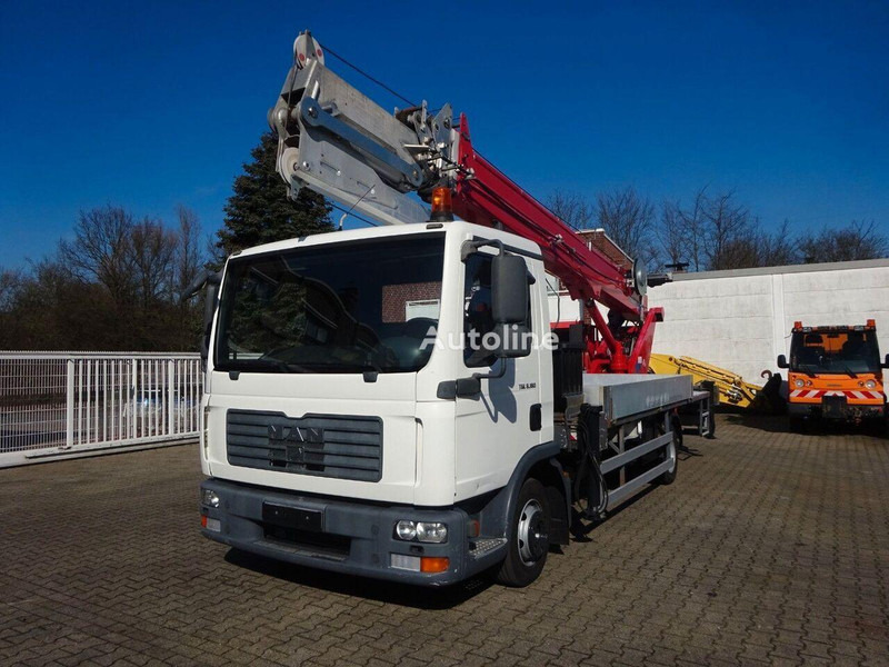 MAN 8.180 TGL - Flatbed+crane - Φορτηγό με ανοιχτή καρότσα, Φορτηγό με γερανό: φωτογραφία 3 MAN 8.180 TGL - Flatbed+crane - Φορτηγό με ανοιχτή καρότσα, Φορτηγό με γερανό: φωτογραφία 3